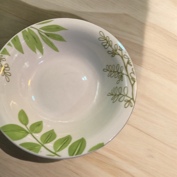 Royal Norfolk Greenbrier Green Leaves 7.5" Soup /Cereal/Pasta Bowls Set Of 2 - Picture 6 of 6